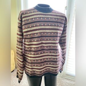 Vintage Giordano wool Cosby Sweater Crewneck men's XL
